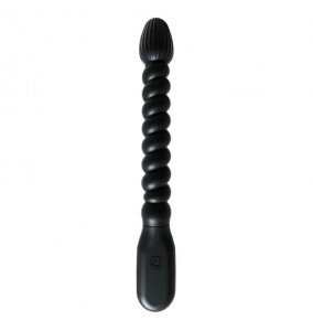 MizzZee - Thread Powerful Vibrating Anal Beads (Chargeable - Black)